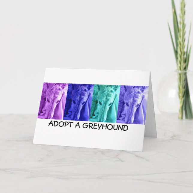 Anta en greyhound Notecards Kort (Framsida)