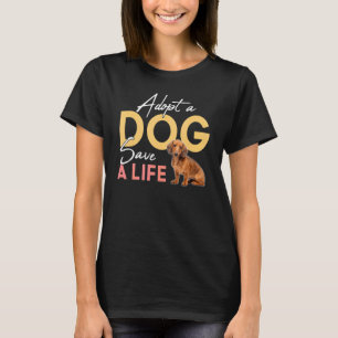 Anta en Hund Spara A Life Rädding Dachshund T Shirt