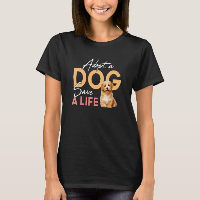 Anta en Hund Spara A Life Rädding Havanese T Shirt (Framsida)