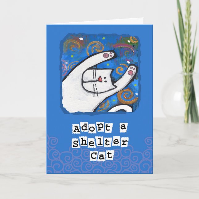 Anta en inkapsling, Kärlek a Cat Tack Kort (Framsida)