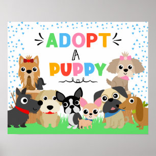 Anta en parfymskiva med adoptionsskylt Party Poster