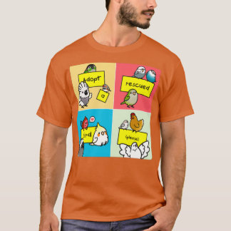 Anta en räddad fågel t shirt