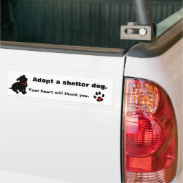 Anta en Shelter Hund design Bildekal
