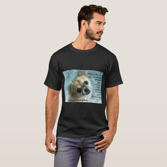 Anta en Shelter Pet - Chihuahua T Shirt (Hel framsida)
