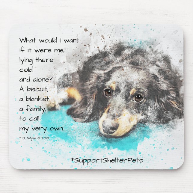 Anta en skyddspenna - Dachshund Musmatta (Framsidan)