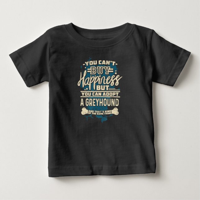 Anta ett greyhound T-Shirt Rädding Hund tröja (Framsida)
