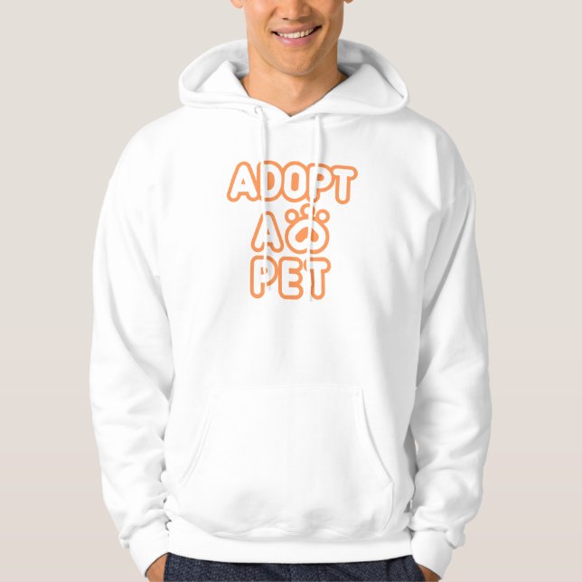 anta ett sällskapsdjur hoodie (Framsida)