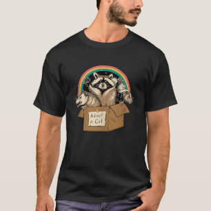 Anta förbjudna katter i ruta Raccoon Skunks Possum T Shirt