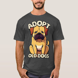 Anta gammal Hundar Cute Gamla Hund T Shirt