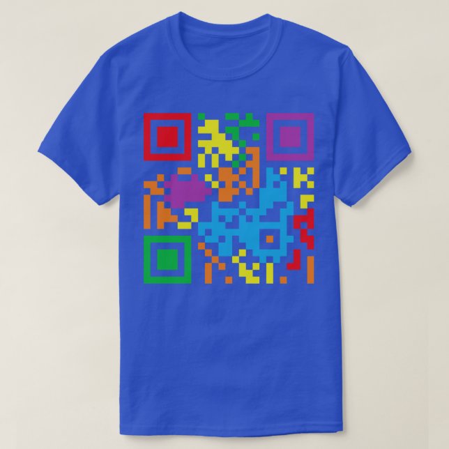 Anta ingenting Icke-binär flaggstreckkod T Shirt (Design framsida)