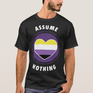 Anta inget icke-binärt Enby-genderqueer non Bina T Shirt