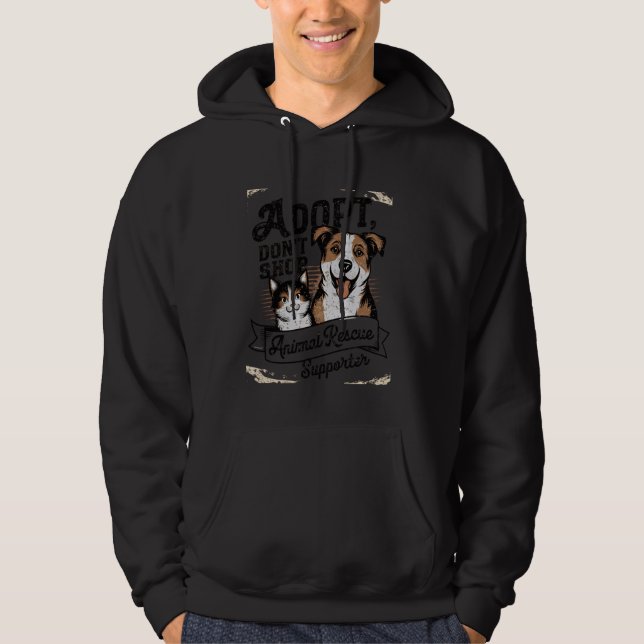Anta inte Shop, Animal and Pet Rädding Advocacy U Hoodie (Framsida)