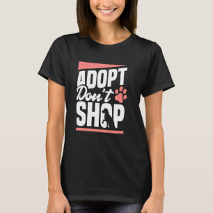 Anta inte Shop Hundar Cats räddade Djur älskare T Shirt