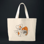 Anta Pets Patch & Rusty™ Jumbo Tygkasse<br><div class="desc">Klicka på "Läs mer" om du vill ändra bakgrunden till färg.Uppmuntra andra att adoptera hemlösa husdjur med den här originaldesignen och konsten av Andie of Off-Leash Art™ av hennes ursprungliga tecken Patch & Rusty som passade bredvid ett PLEASE ADOPT-tecken. Om du vill ändra bakgrunden till färg klickar du på orangen...</div>