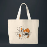 Anta Pets Patch & Rusty™ Jumbo Tygkasse<br><div class="desc">Klicka på "Läs mer" om du vill ändra bakgrunden till färg.Uppmuntra andra att adoptera hemlösa husdjur med den här originaldesignen och konsten av Andie of Off-Leash Art™ av hennes ursprungliga tecken Patch & Rusty som passade bredvid ett PLEASE ADOPT-tecken. Om du vill ändra bakgrunden till färg klickar du på orangen...</div>