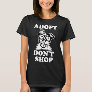 Anta Räddingen Pitbull Shop Hund - ny T Shirt