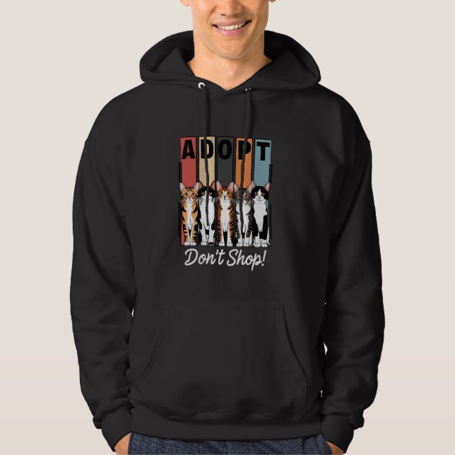 Anta Shop inte Cat Rädding Adoption Rädding Animal Hoodie (Framsida)