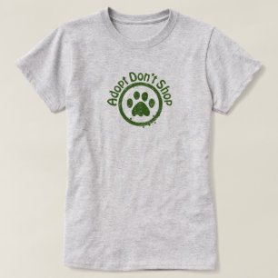 Anta Shop inte Hund Rädding T-Shirt