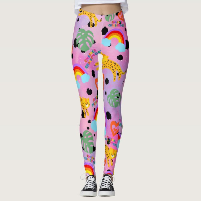 Anta utmaningar leggings (Framsida)