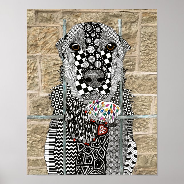 Antagande av Hund för djurskydd Poster (Framsidan)