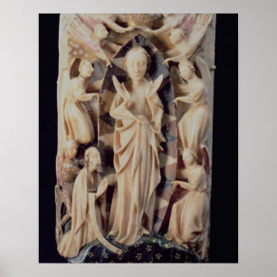 Antagande av jungfrun (alabaster) poster
