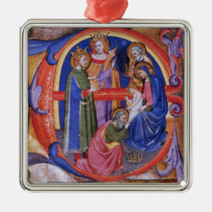ANTAGANDE AV MAGI CHRISTMAS NATIVITY PARCHMENT JULGRANSPRYDNAD METALL