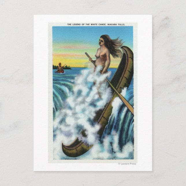 Antagande av vitkanotens förklaring vykort (Framsida)