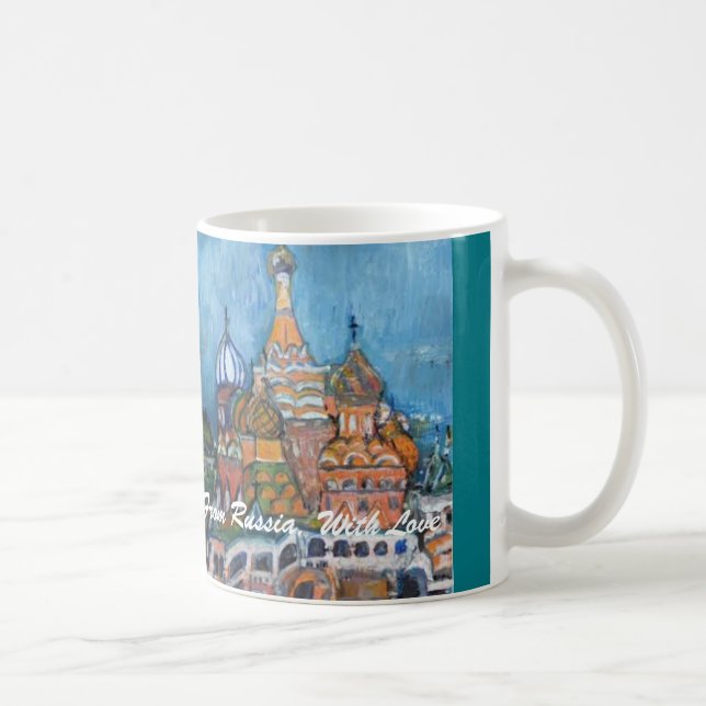 Antagande från Ryssland med Kärlek i St. Basil's M Kaffemugg (Höger)