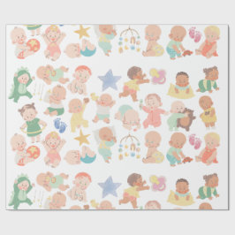 Antagande Spädbarn Gift Wrap Presentpapper