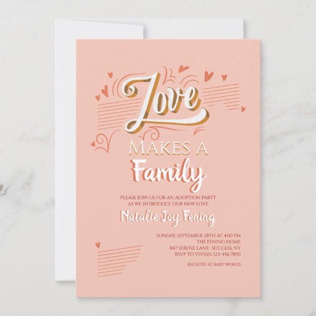 Antagandemeddelande för kärlek/Party Meddelande (Framsida)