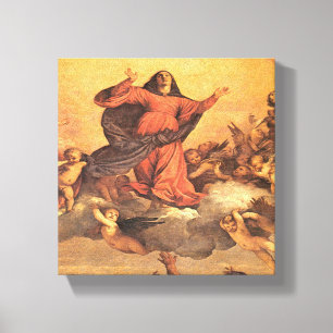 Antagandet av Mary in i himmel Canvastryck