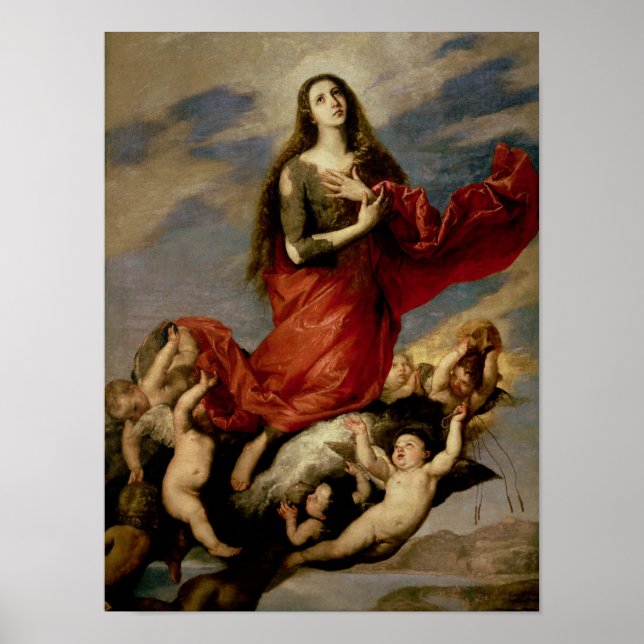 Antagandet av Mary Magdalene, 1636 Poster (Framsidan)