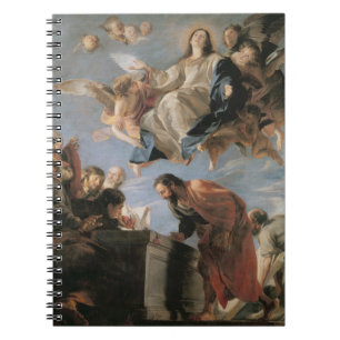 Antagandet av oskulden, 1673 (olja på kanfas) anteckningsbok med spiral