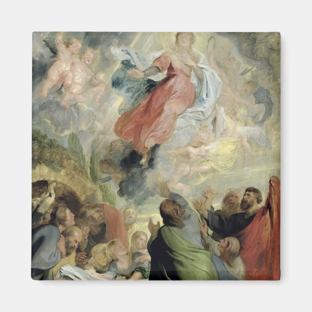 Antagandet av Virgin Mary Magnet (Framsidan)