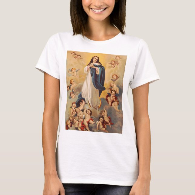 Antagandet av Virgin Mary T Shirt (Framsida)