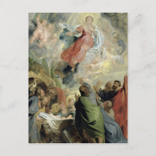 Antagandet av Virgin Mary Vykort