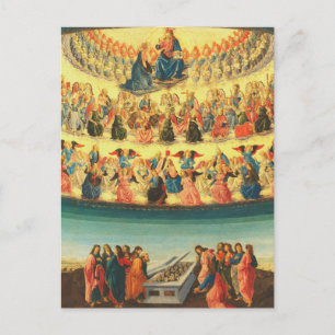 Antagandet av Virgin Mary Vykort