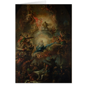 Antagandet, c.1695 hälsningskort