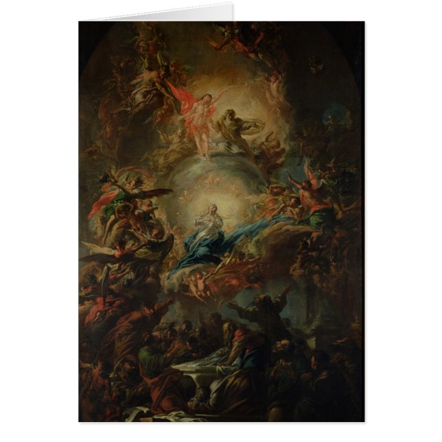 Antagandet, c.1695 hälsningskort (Framsidan)