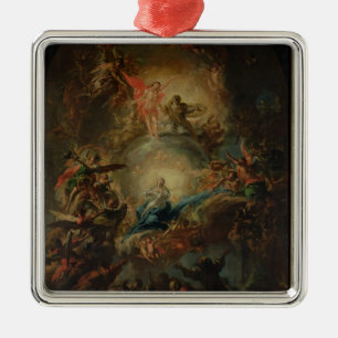 Antagandet, c.1695 julgransprydnad metall