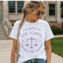 Antagen till juristprogrammet, söt framtida jurist t shirt