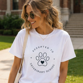Antagen till veterinärprogrammet, blivande veterin t shirt