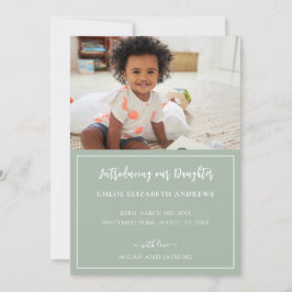 Antagningsmeddelande - Grönt och Vita Rand Meddelande