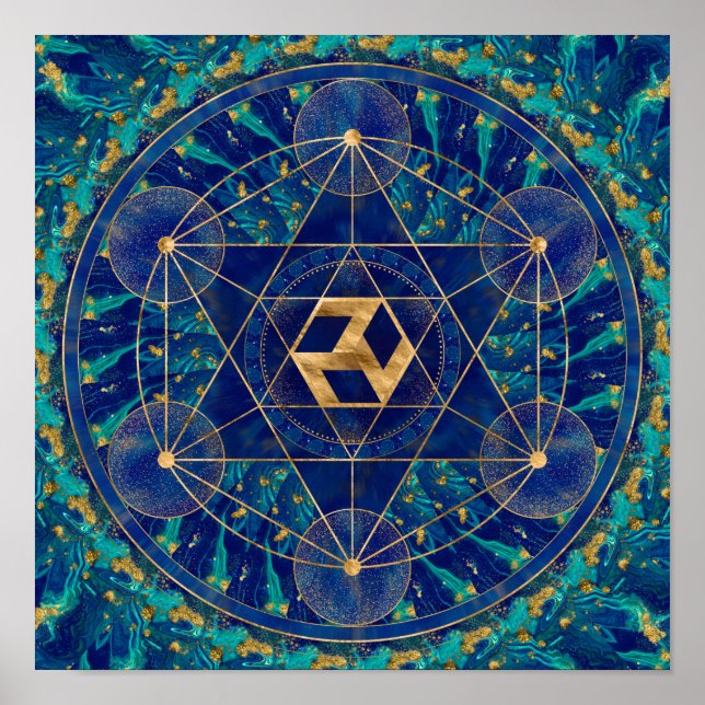 Antahkarana i Helig Geometry Ornament Poster (Framsidan)