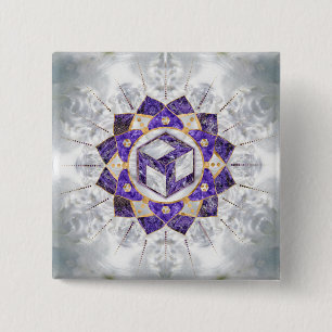Antahkarana in Lotus Mandala- Amethyst and Pearl Knapp