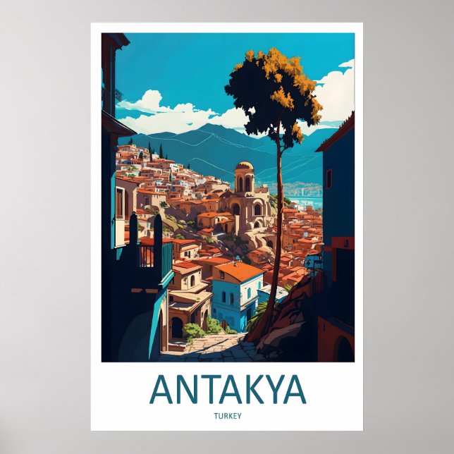 Antakya Vintage Reseskylt för National Park Poster (Framsidan)