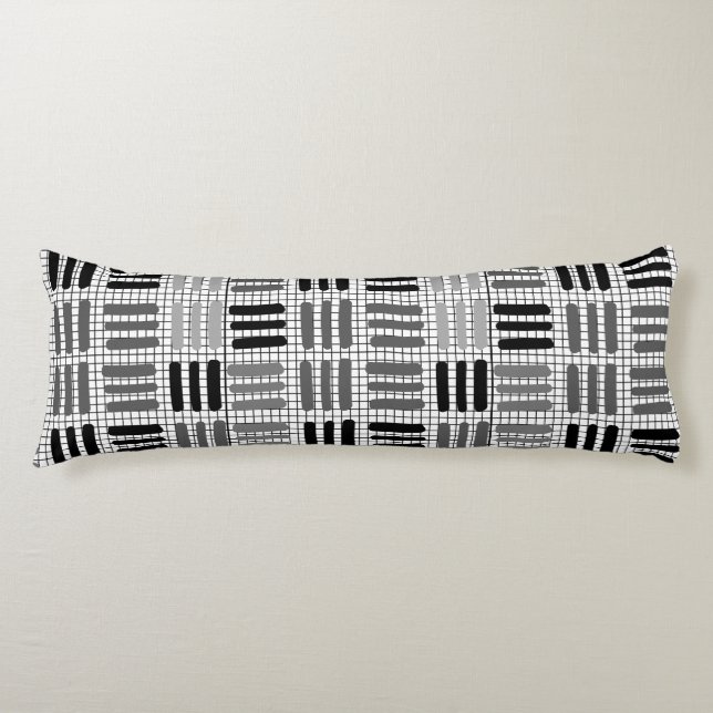 Antal 3 Grått-skuggor Kroppskudde (Framsidan)