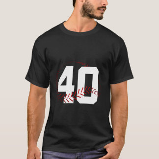 ANTAL 40 ÅRS BASEBALL 40:E FÖDELSEDAGEN T SHIRT
