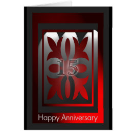 Antal anställda, 15 år Röda och svarta Hälsningskort