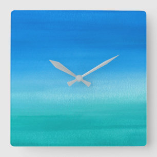 Antal blåa Gröntar i buken Fyrkantig Klocka